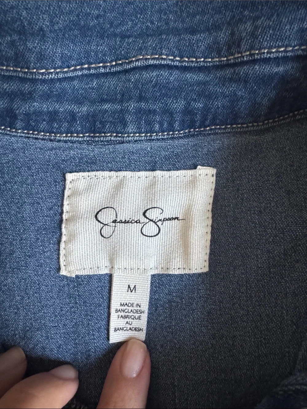 Jessica Simpson Blue Denim Trucker Jacket